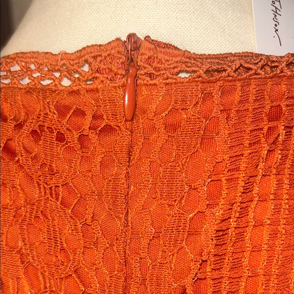 SHEIN Vibrant Orange Long Sleeve Dress - Picture 9 of 16